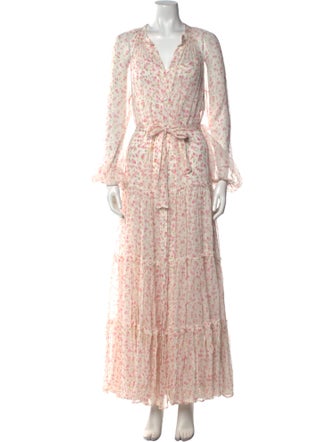 Alessia Zamattio Silk Long Dress