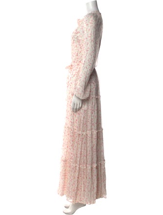 Alessia Zamattio Silk Long Dress