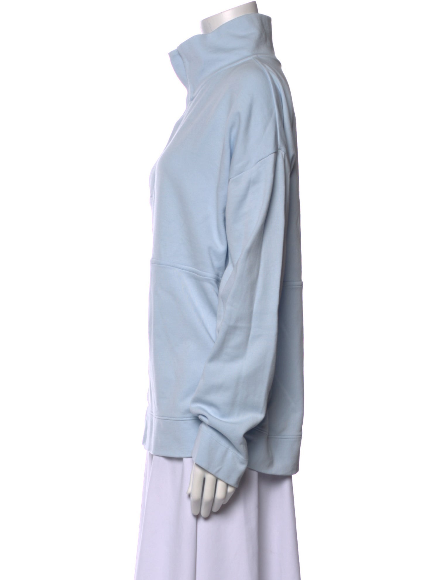 ALICE WALK Mock Neck Long Sleeve Sweatshirt