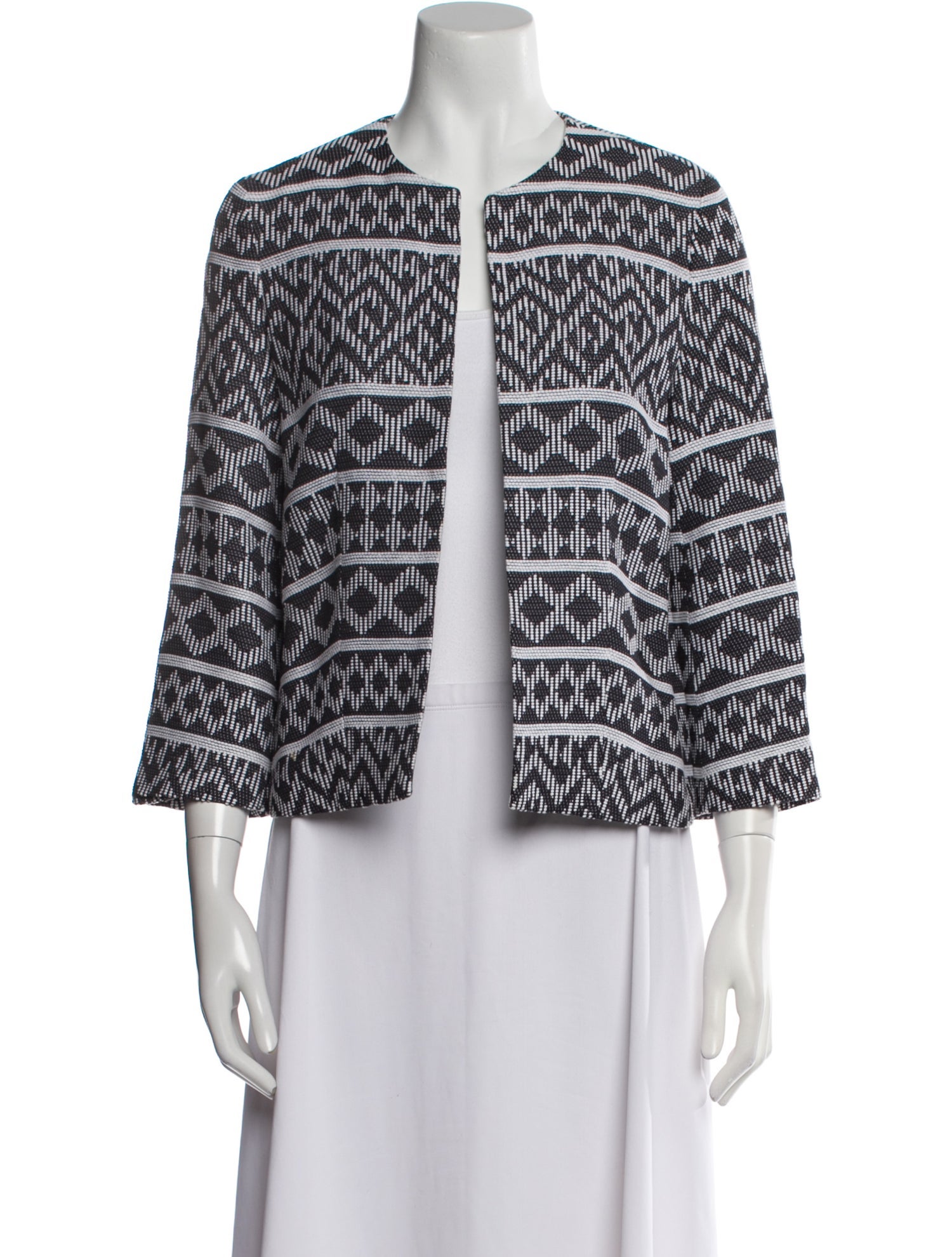 ALICE WALK Tweed Pattern Evening Jacket