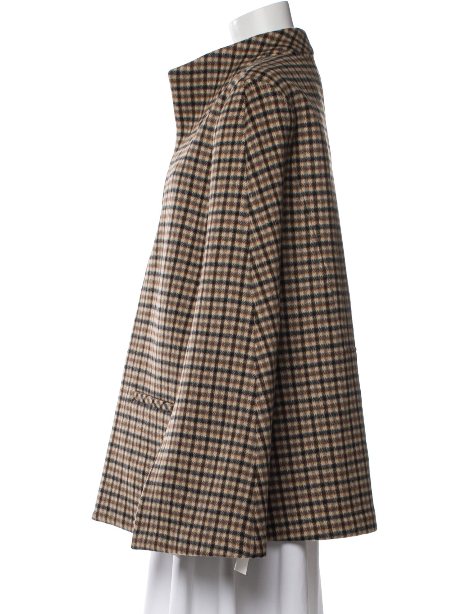 ALICE WALK Virgin Wool Printed Coat w/ Tags