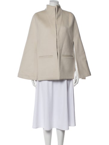 Pre-owned Alice Walk Virgin Wool Coat In Neutral
