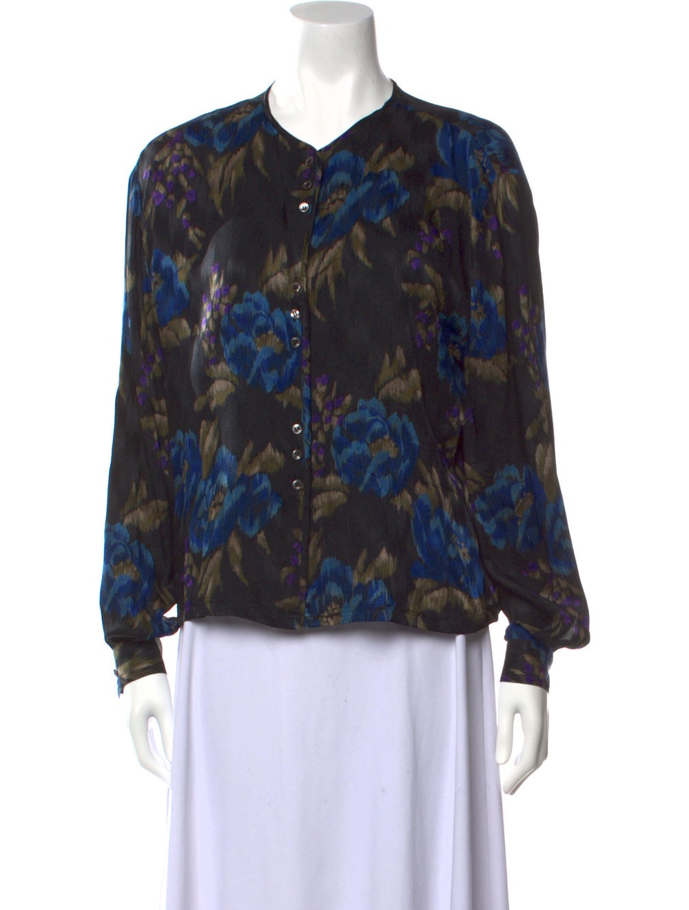 Alan Austin Vintage Silk Blouse - image 1