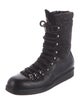 Alberto Fermani Leather Combat Boots