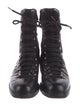 Alberto Fermani Leather Combat Boots