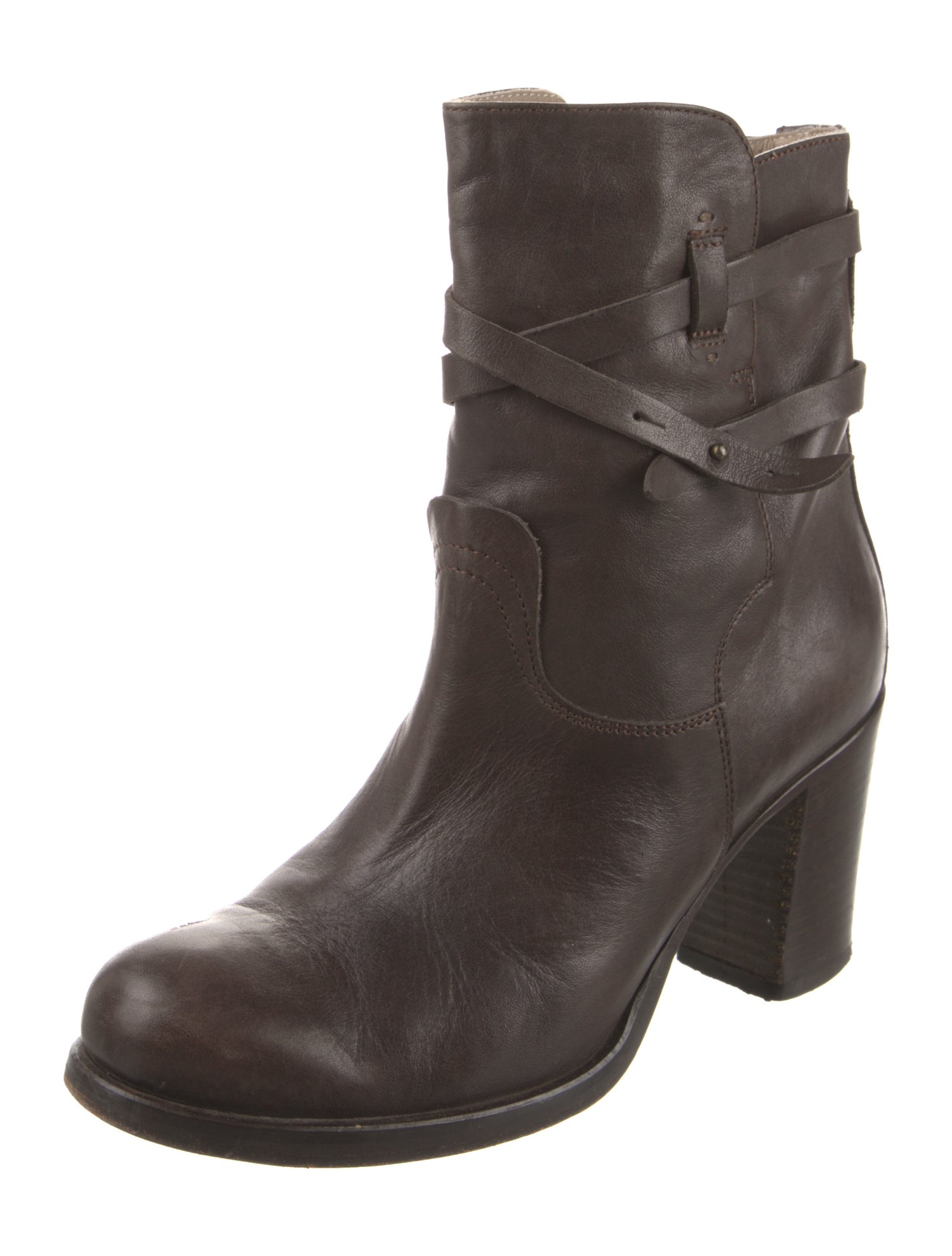 Alberto Fermani Leather Moto Boots
