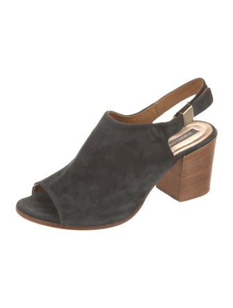 Alberto Fermani Suede Slingback Sandals