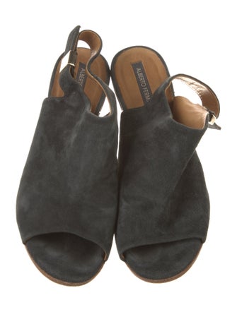 Alberto Fermani Suede Slingback Sandals