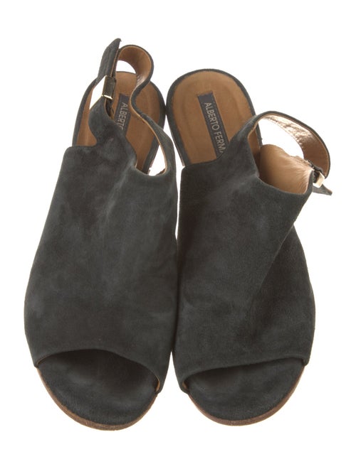 Alberto Fermani Suede Slingback Sandals