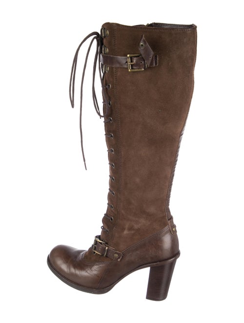 Alberto Fermani Suede Lace-Up Boots