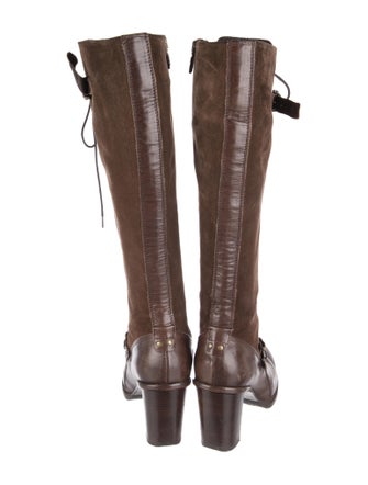 Alberto Fermani Suede Lace-Up Boots