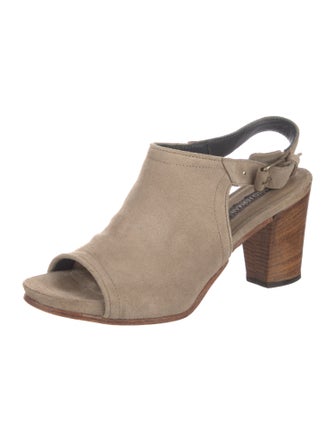Alberto Fermani Suede Slingback Sandals
