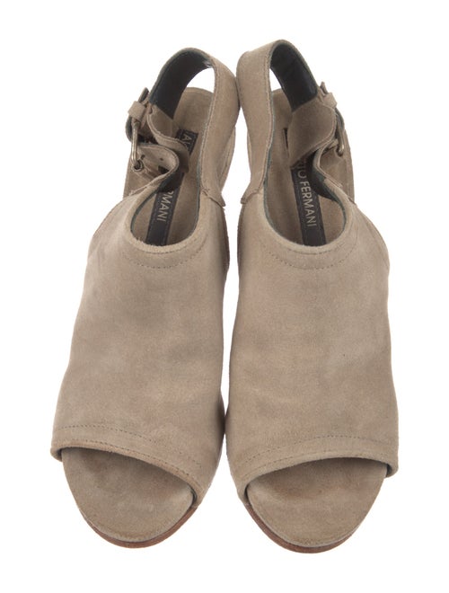 Alberto Fermani Suede Slingback Sandals