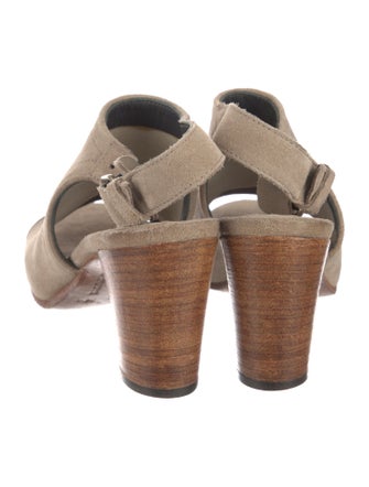 Alberto Fermani Suede Slingback Sandals