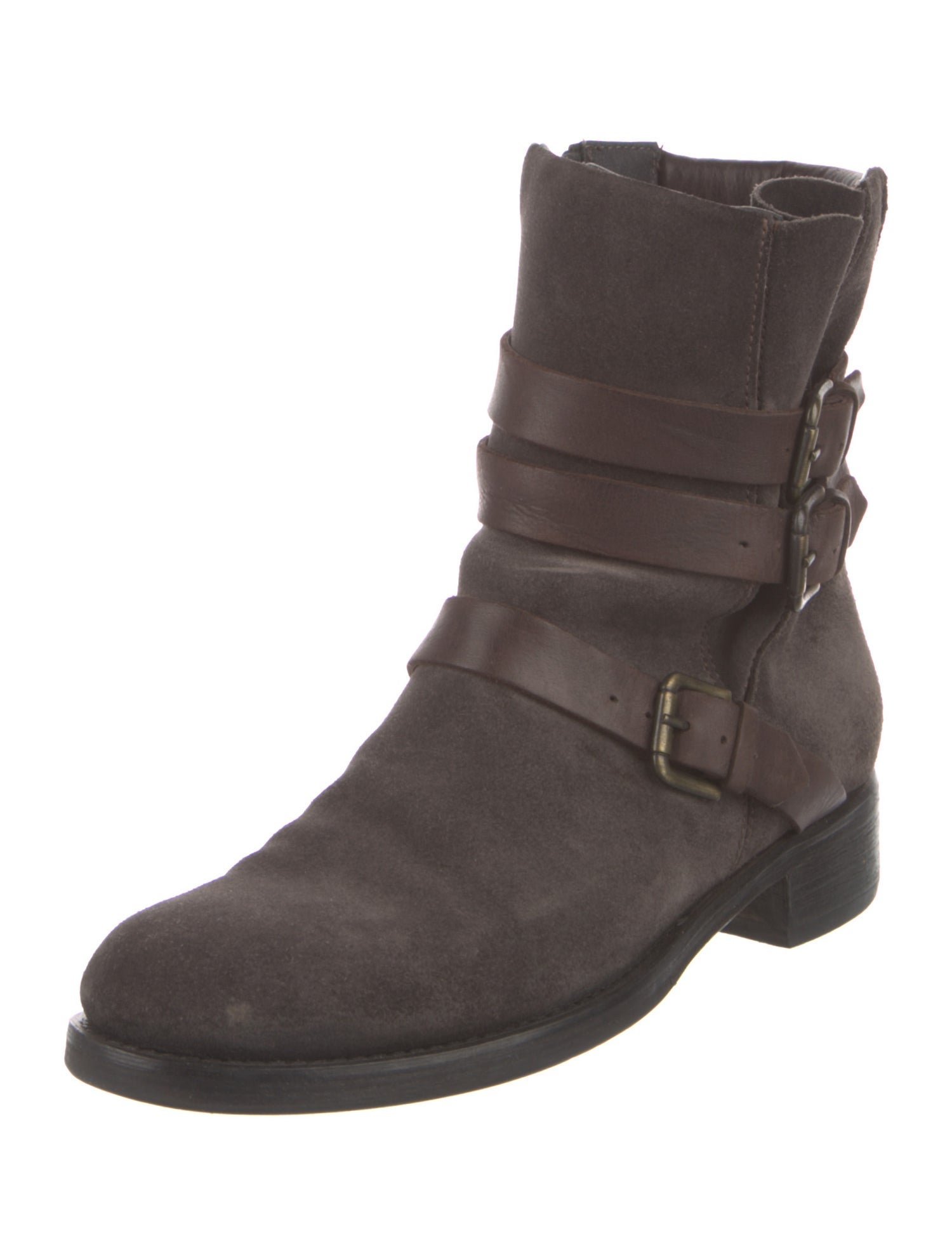 Alberto Fermani Suede Moto Boots