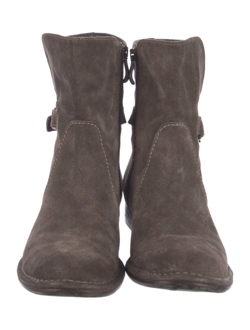 Alberto Fermani Suede Moto Boots