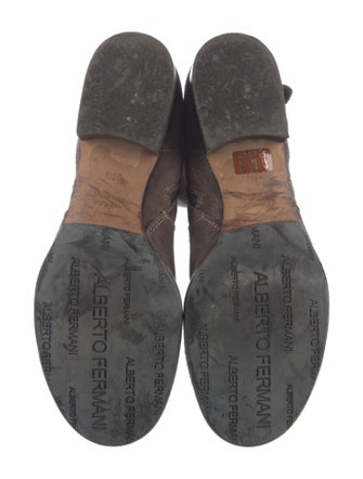 Alberto Fermani Suede Moto Boots