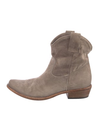 Alberto Fermani Suede Western Boots