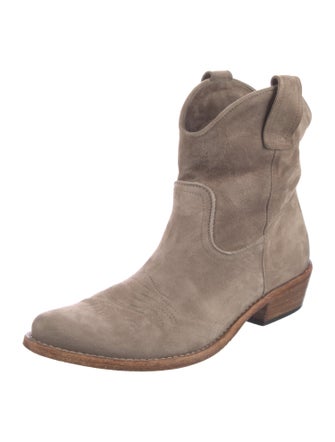 Alberto Fermani Suede Western Boots