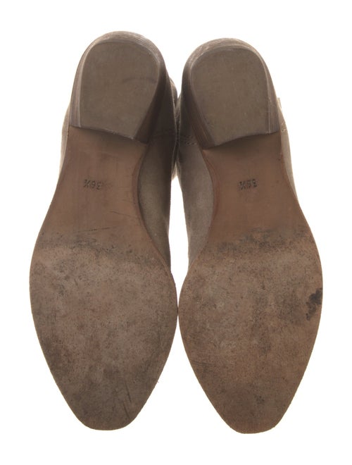 Alberto Fermani Suede Embroidered Accent Moto Boots