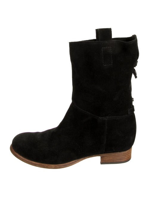 Alberto Fermani Suede Moto Boots