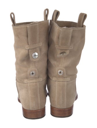 Alberto Fermani Suede Moto Boots