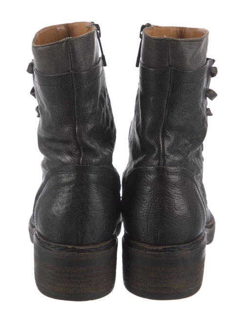 Alberto Fermani Leather Combat Boots