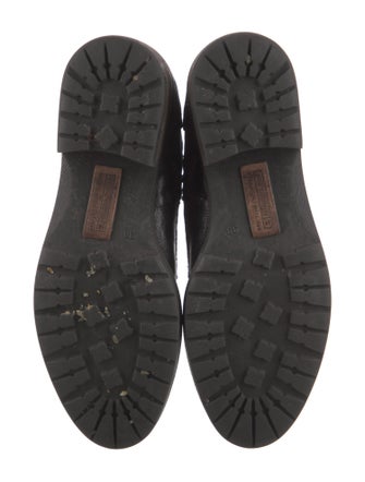 Alberto Fermani Leather Combat Boots