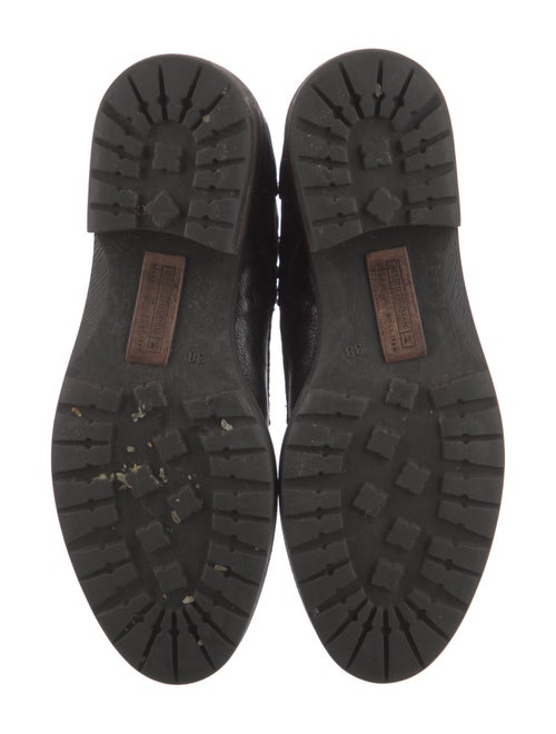 Alberto Fermani Leather Combat Boots