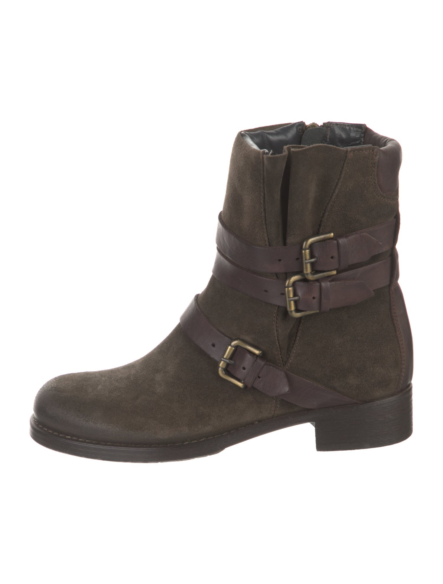 Alberto Fermani Suede Moto Boots