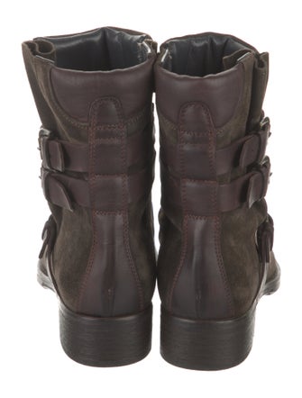 Alberto Fermani Suede Moto Boots