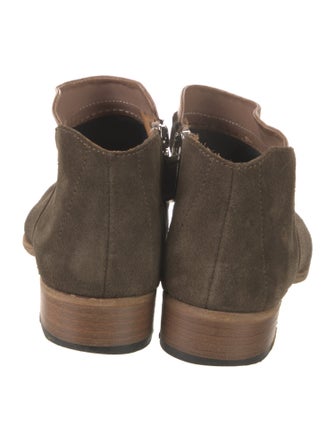 Alberto Fermani Suede Colorblock Pattern Lace-Up Boots