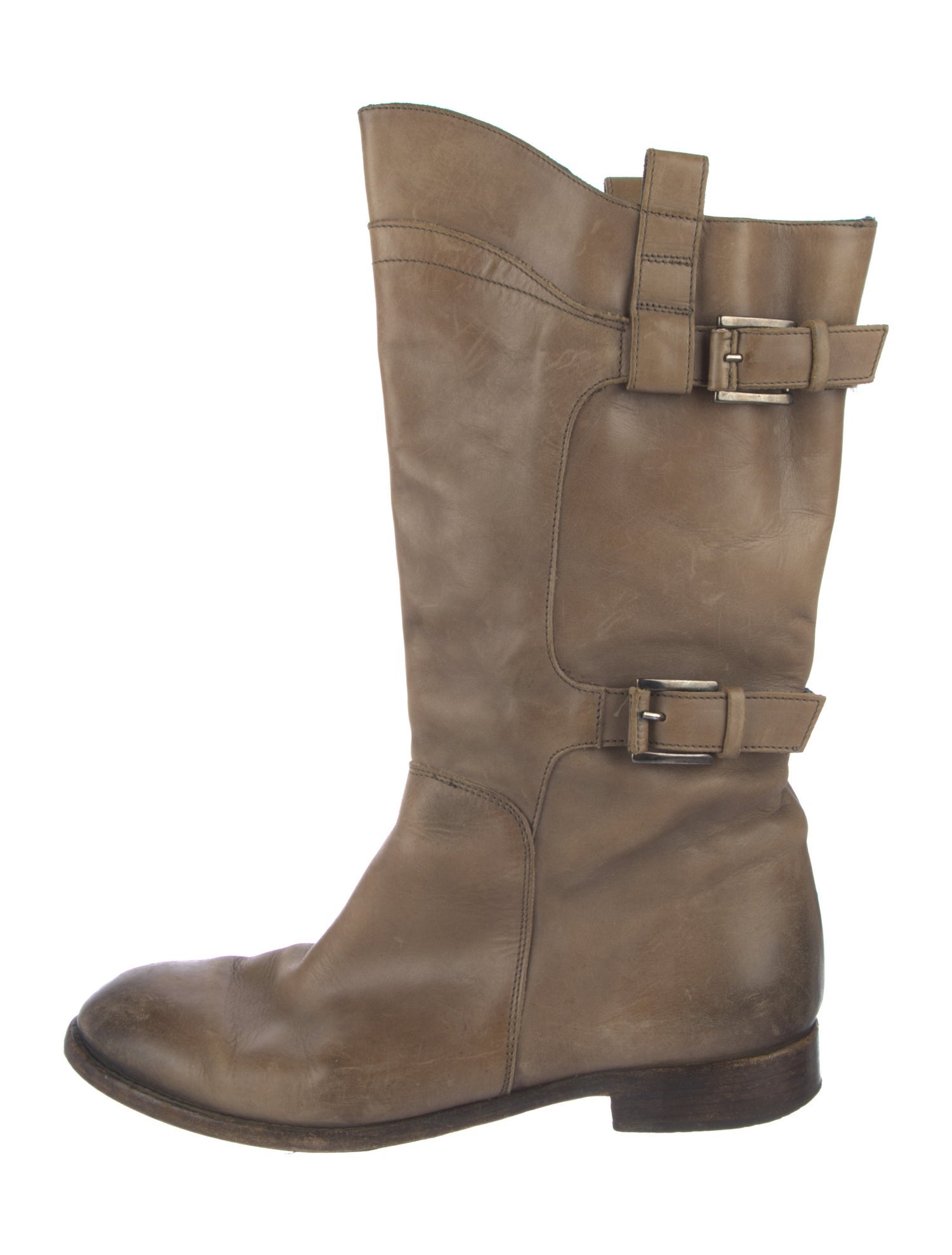 Alberto Fermani Leather Moto Boots