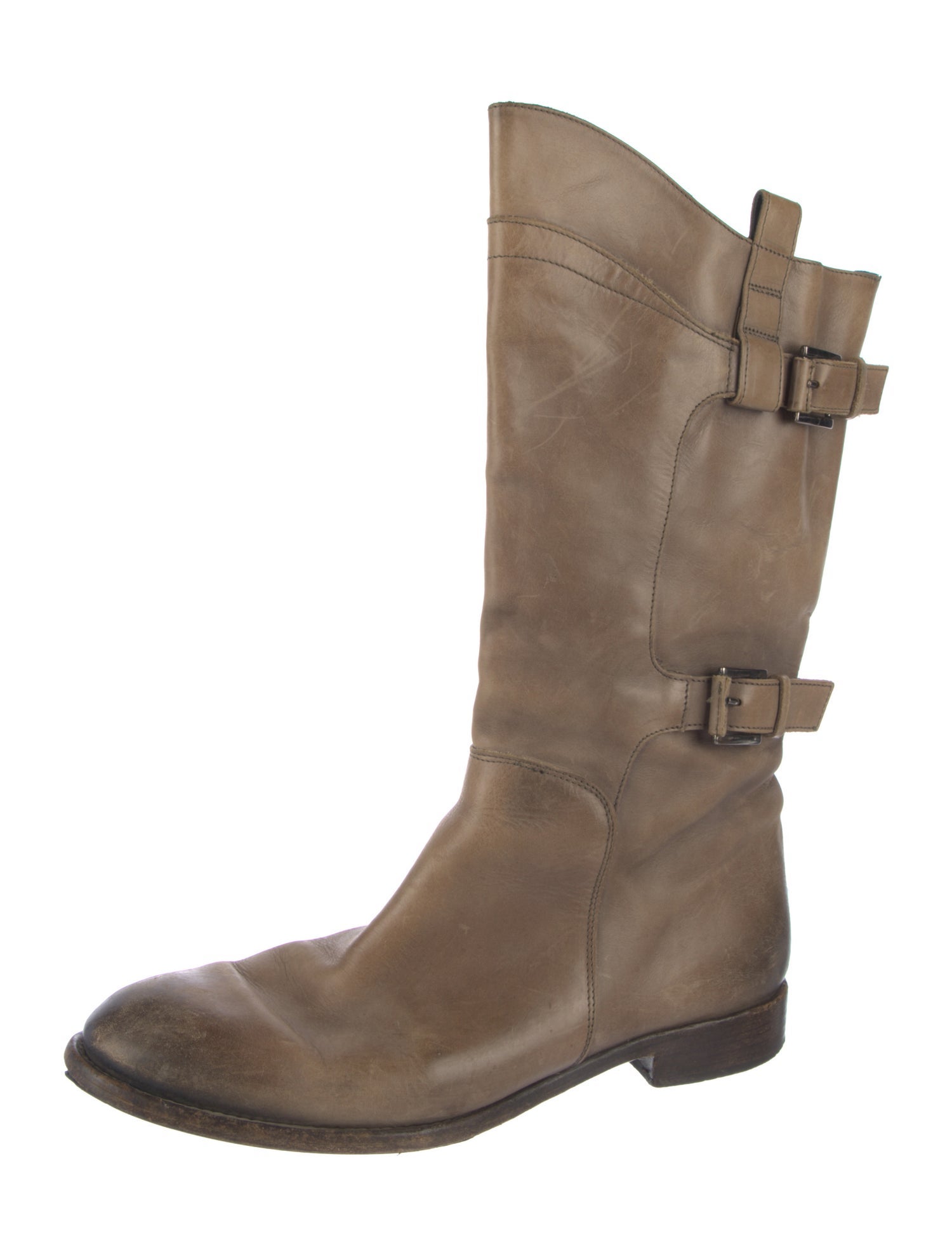 Alberto Fermani Leather Moto Boots