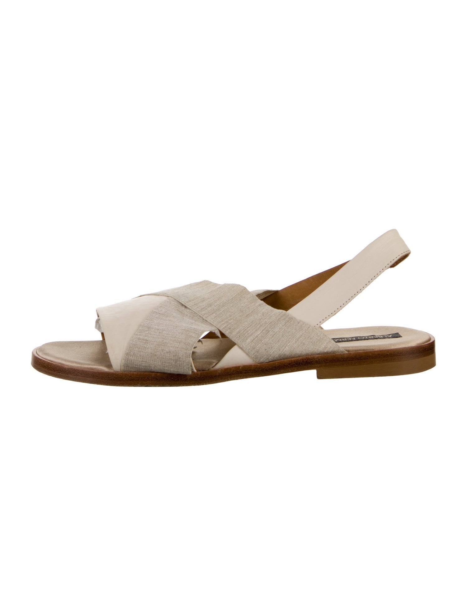 Alberto Fermani Leather Slingback Sandals