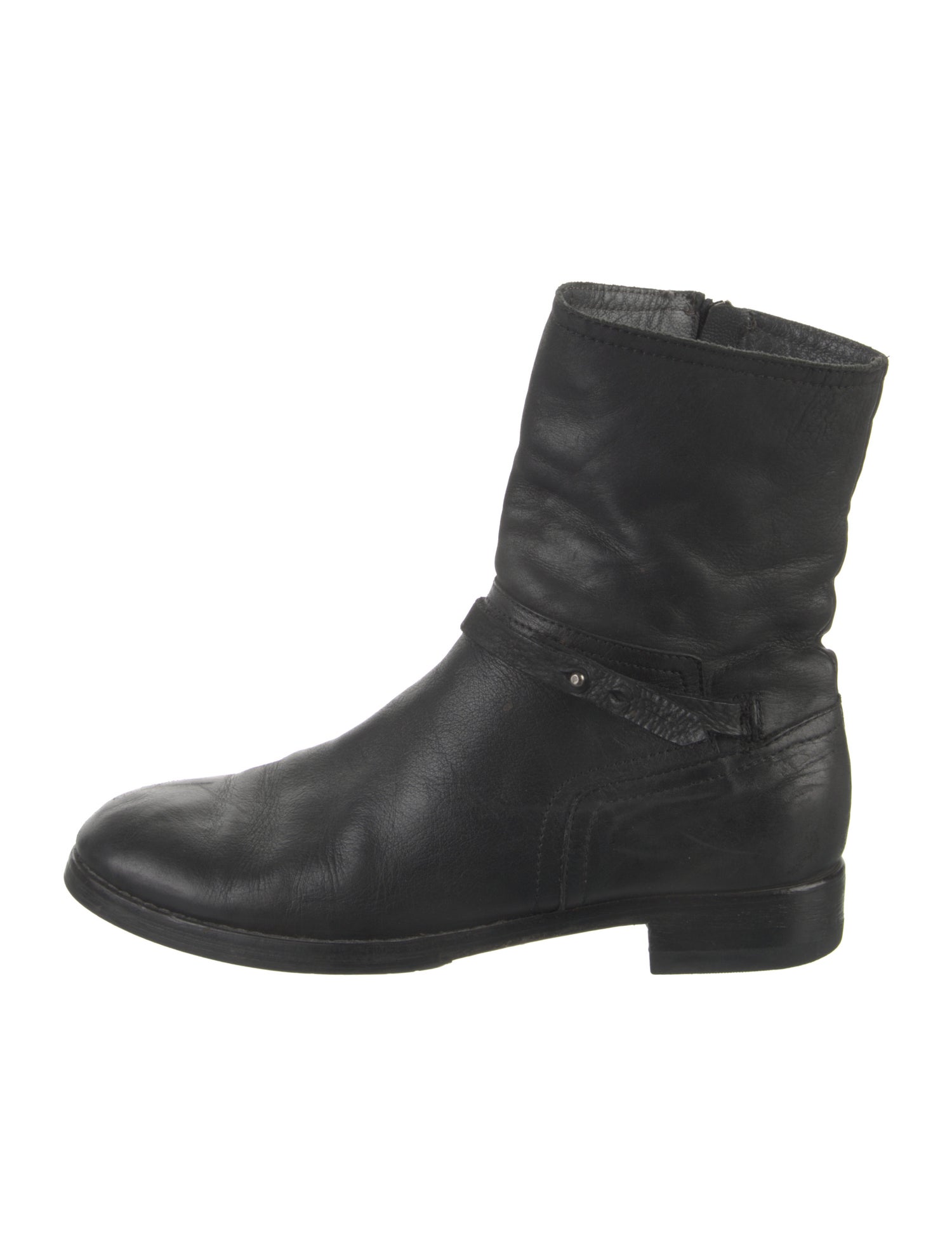 Alberto Fermani Leather Moto Boots