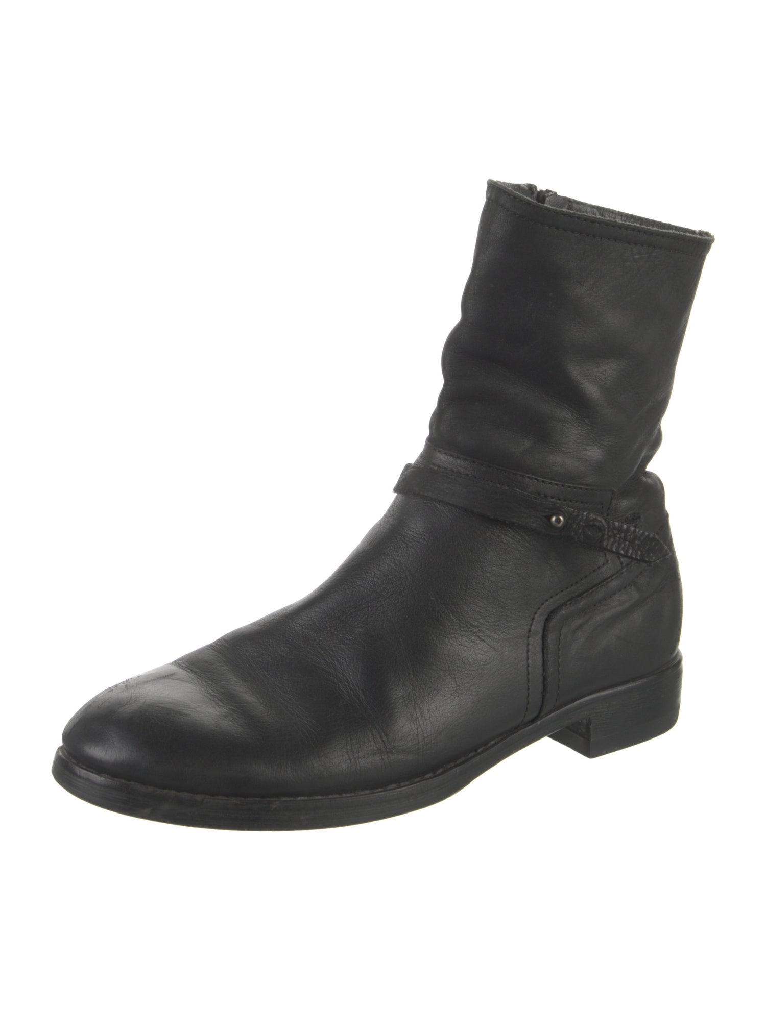 Alberto Fermani Leather Moto Boots