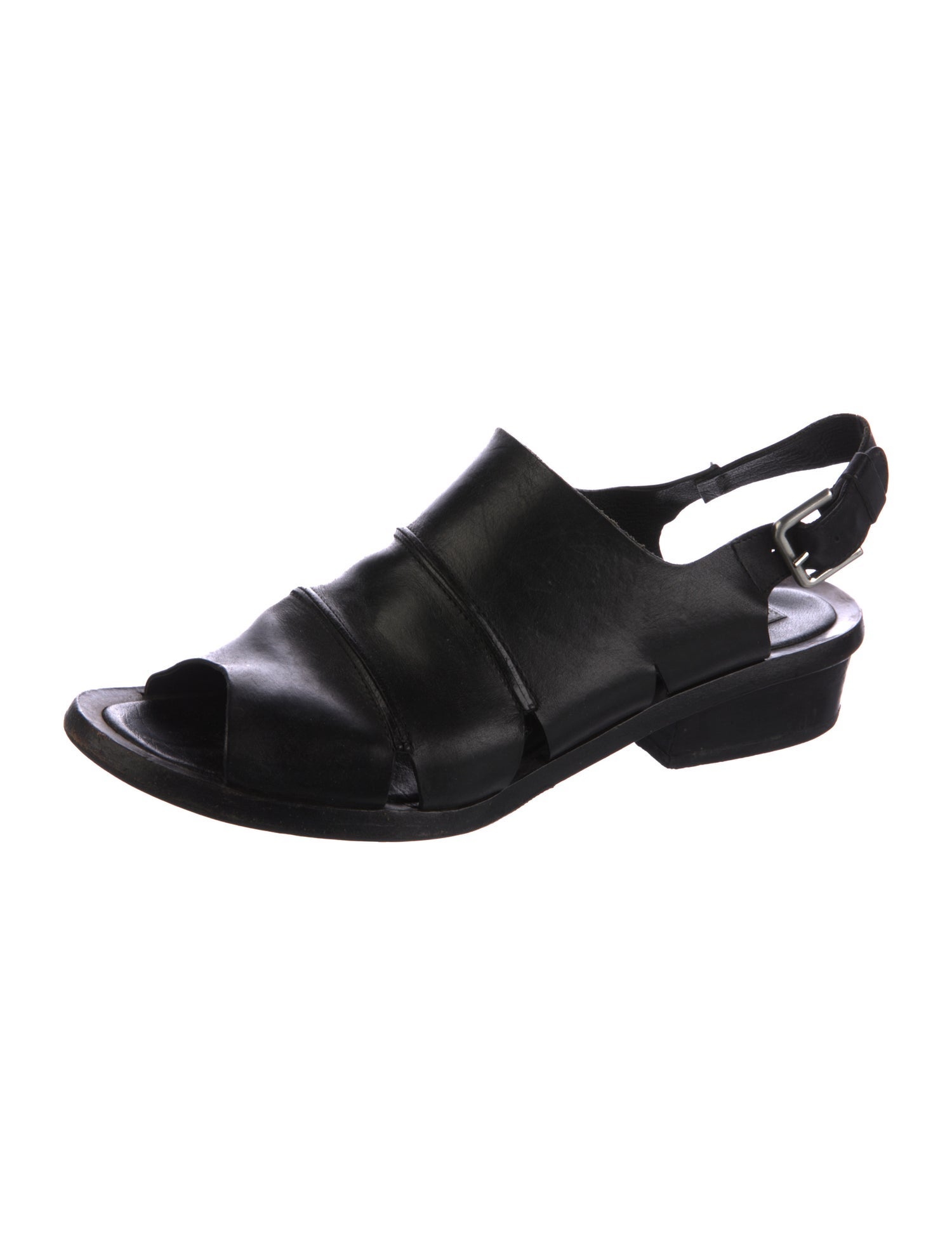 Alberto Fermani Leather Slingback Sandals