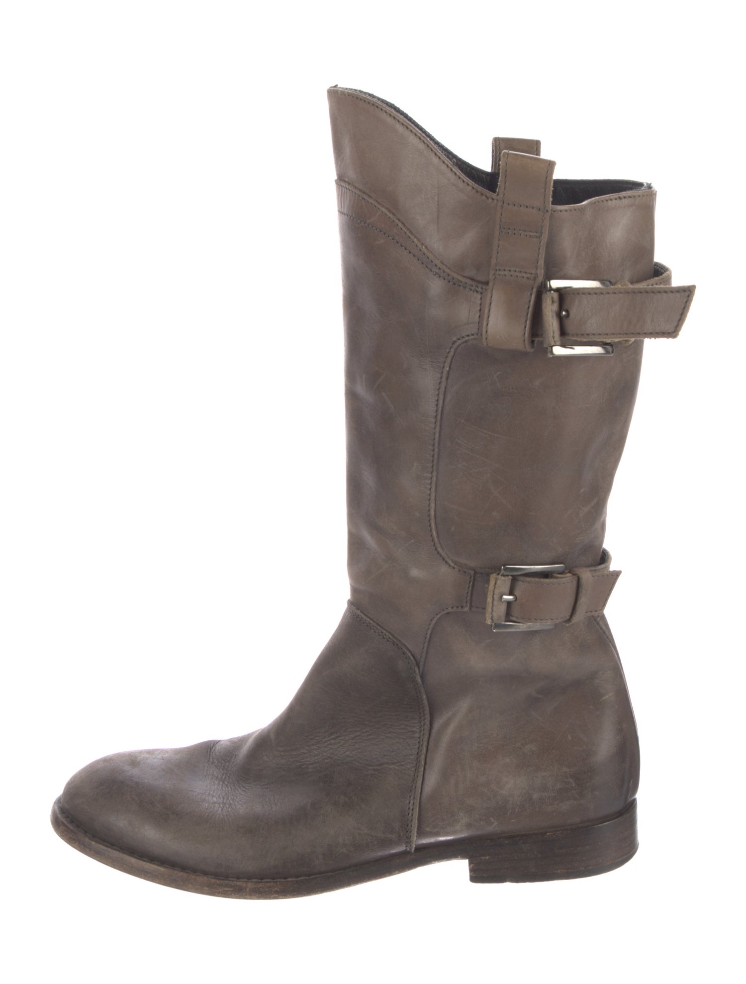 Alberto Fermani Leather Moto Boots