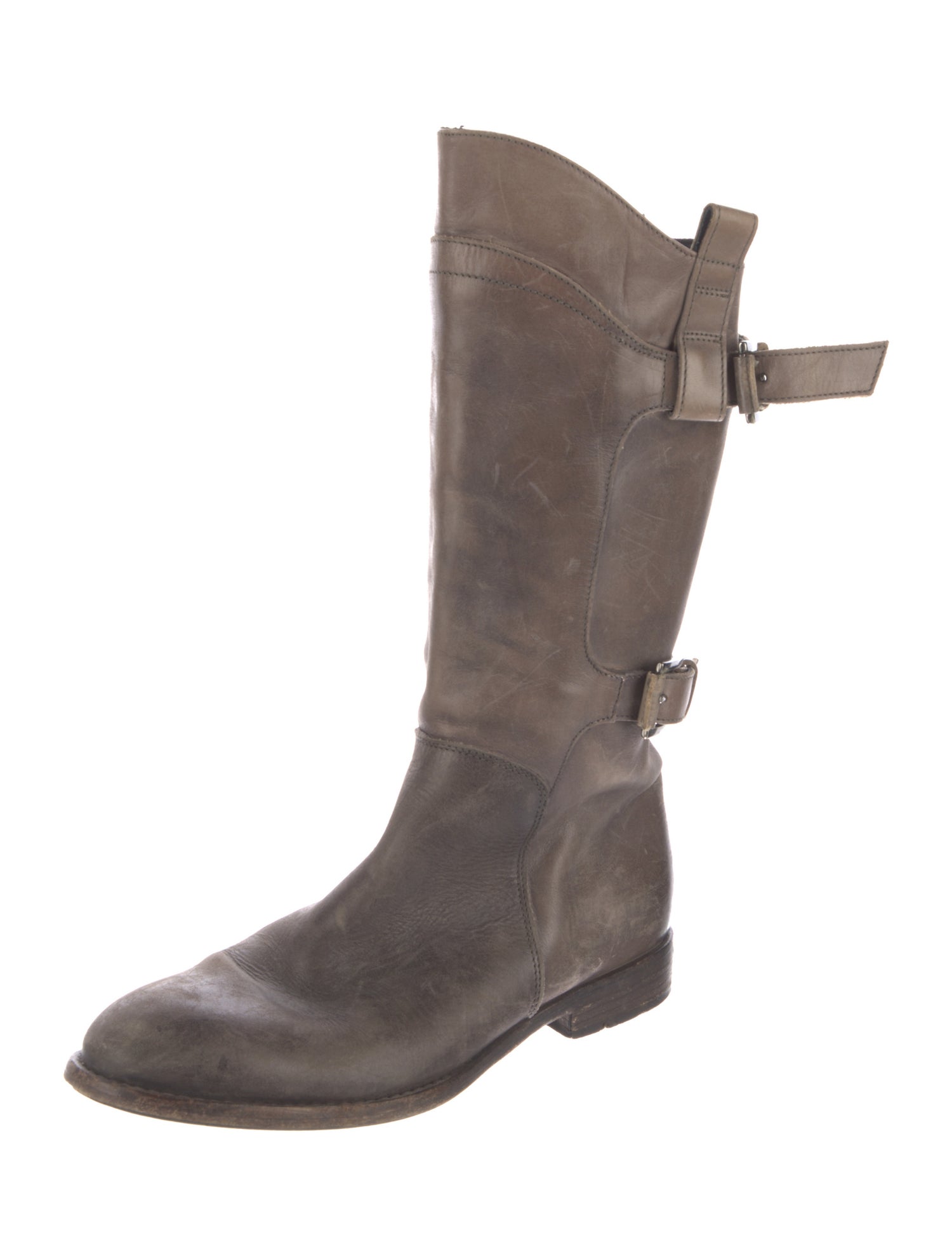 Alberto Fermani Leather Moto Boots