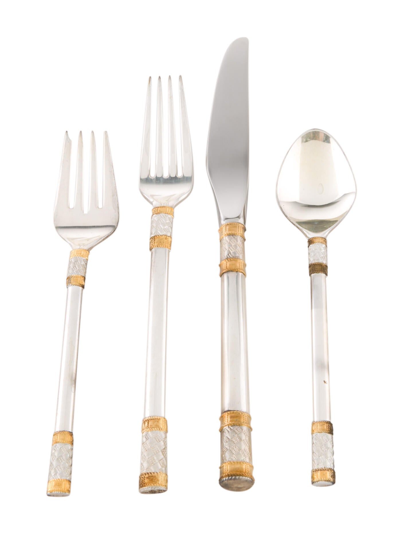 Wallace 20Piece Sterling Silver Golden Aegean Weave Flatware Set