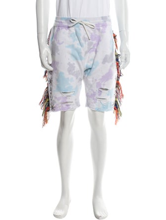 Alchemist Tie-Dye Print Jogger Shorts