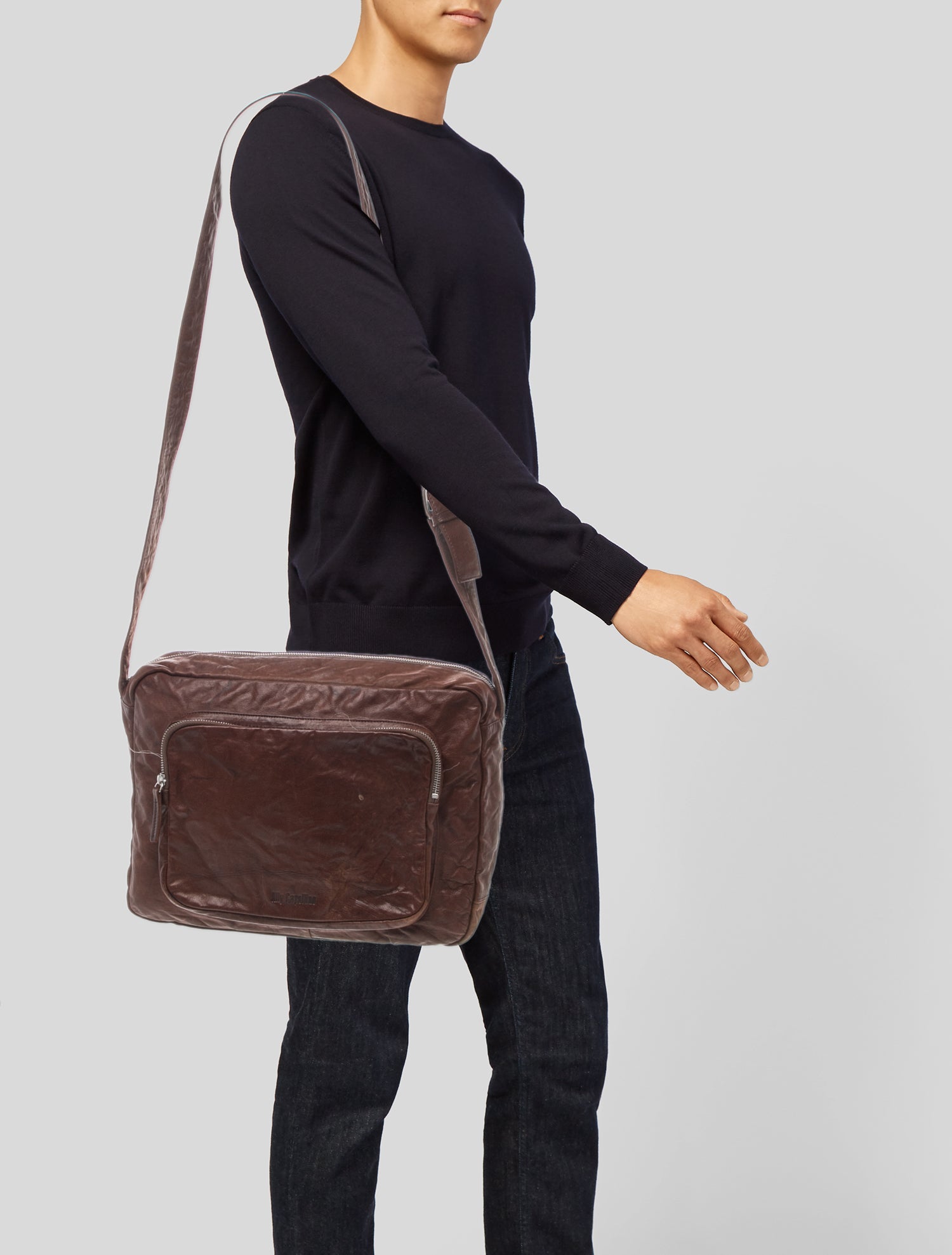 Ally Capellino Leather Messenger Bag