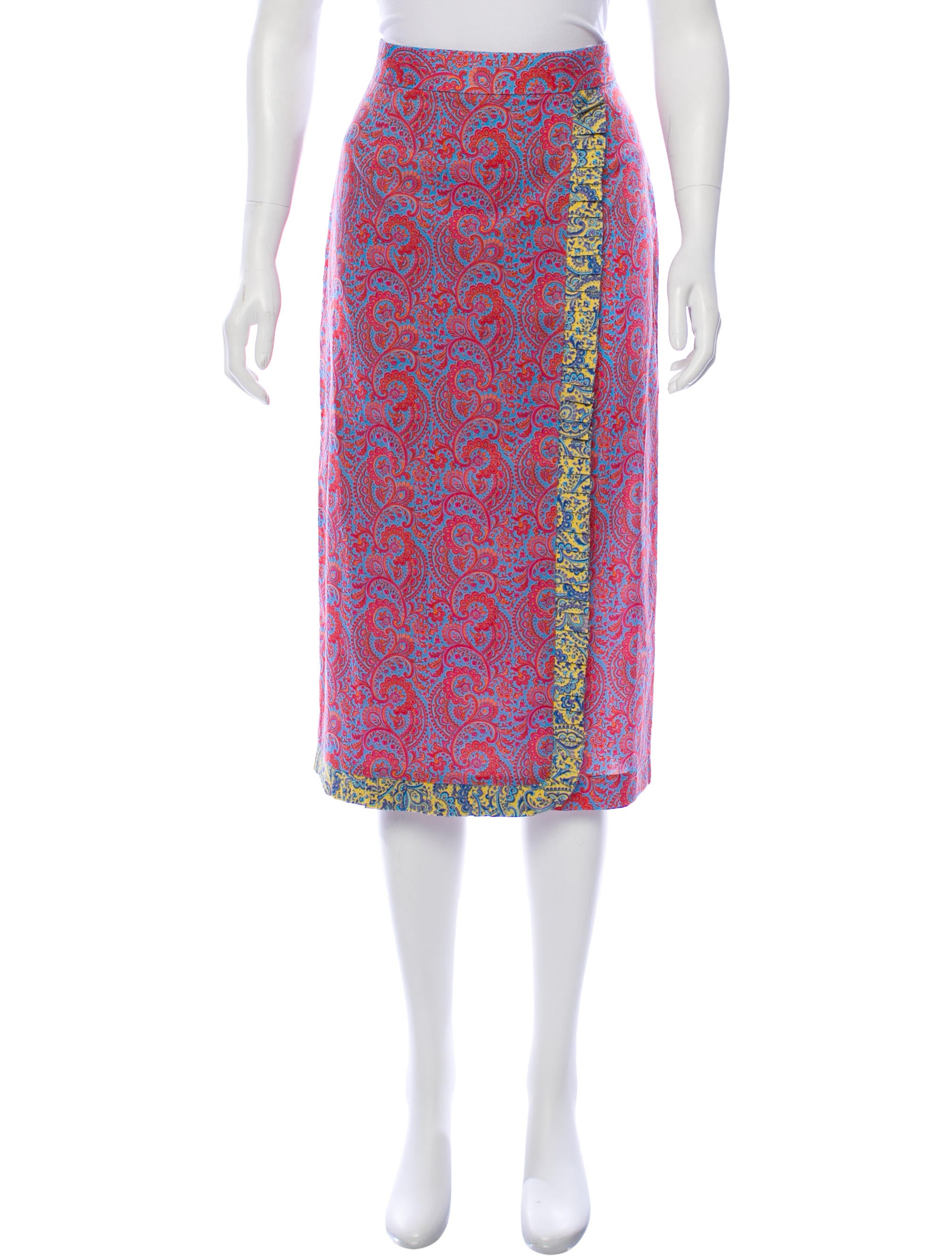 Alcoolique Midi Paisley Skirt w/ Tags