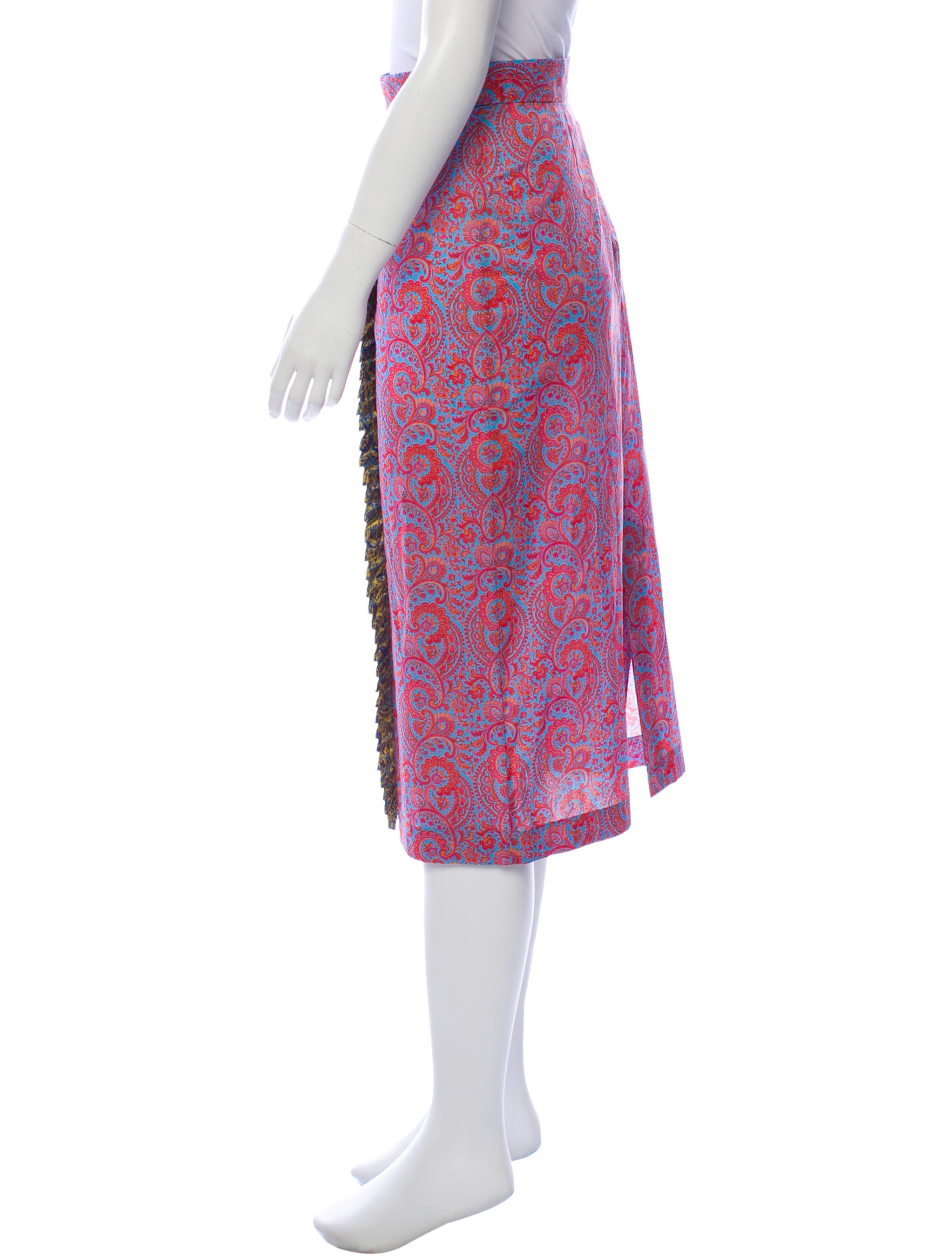 Alcoolique Midi Paisley Skirt w/ Tags