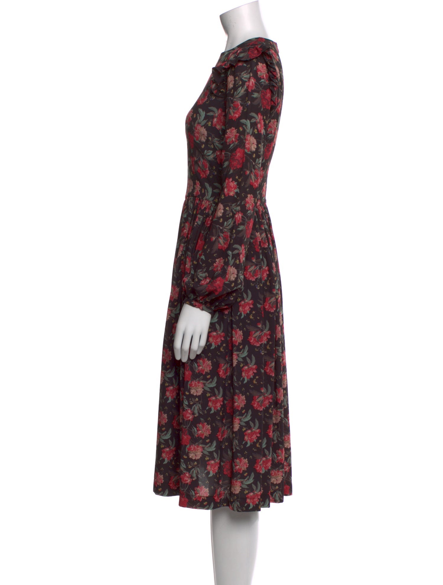 Alcoolique Floral Print Knee-Length Dress