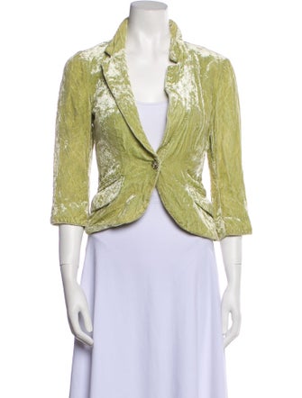 Allen B. By Allen Schwartz V-Neck Three-Quarter Sleeve Crop Top