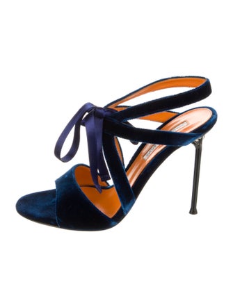 Walter de Silva Velvet Slingback Sandals