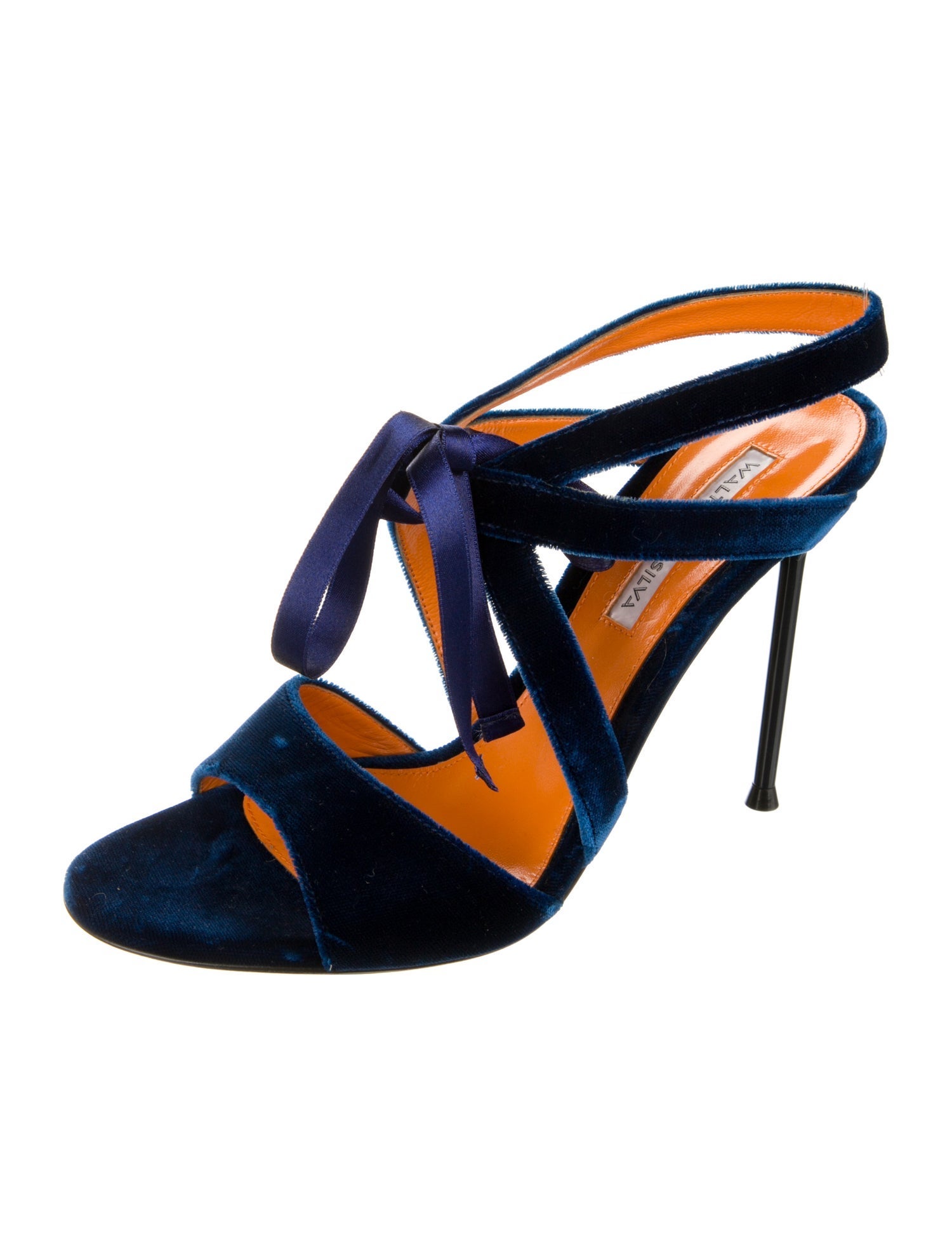 Walter de Silva Velvet Slingback Sandals