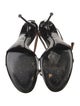 Walter de Silva Patent Leather Animal Print Slingback Sandals